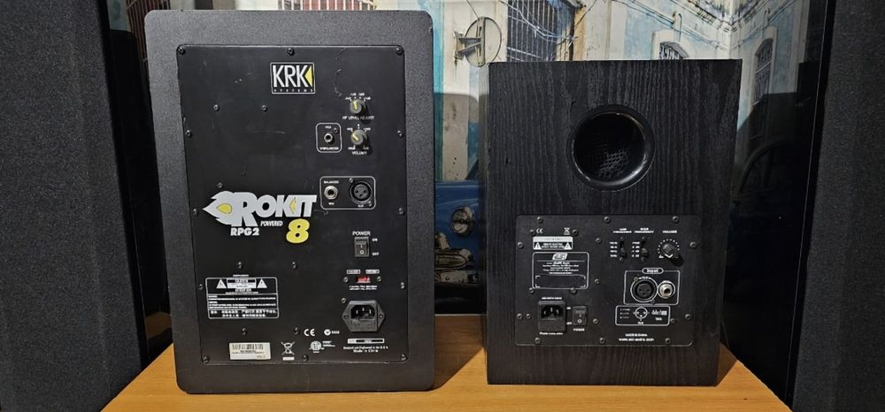 Boxe active monitoare studio KRK Rokit 8 G2 sau ESI nEar 8