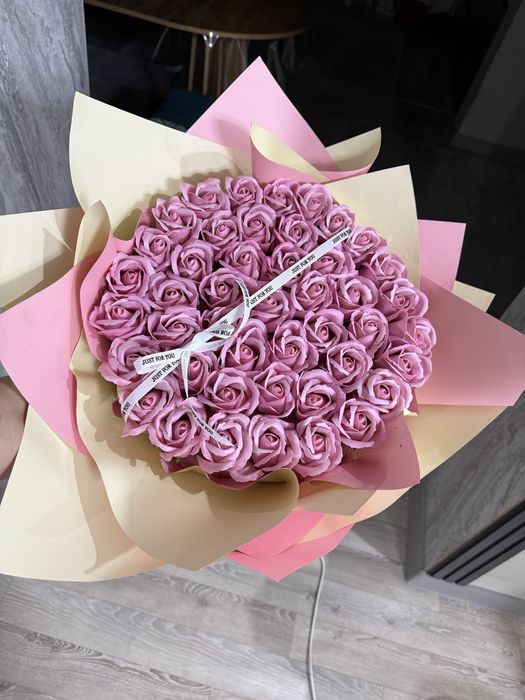 Букеты из мыльных роз