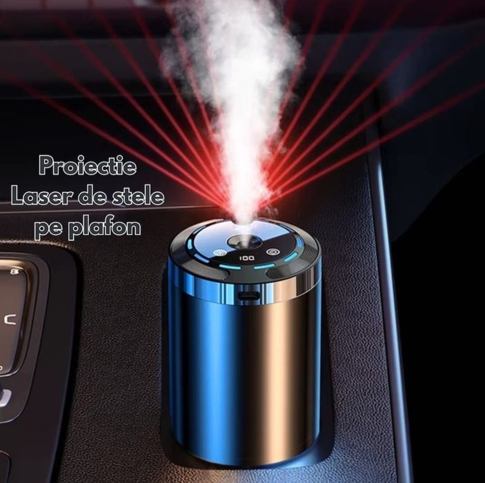 Odorizant Auto/Casa NOU Aluminiu, difuzor aromaterapie inteligent
