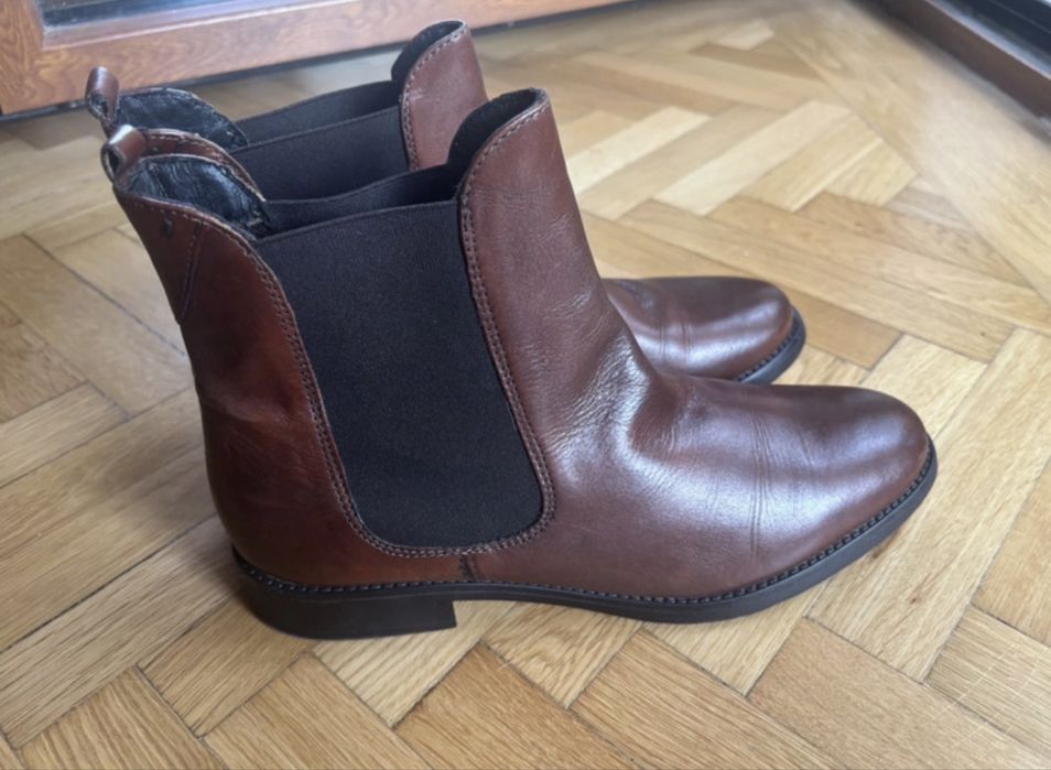 Ghete piele maro 42
