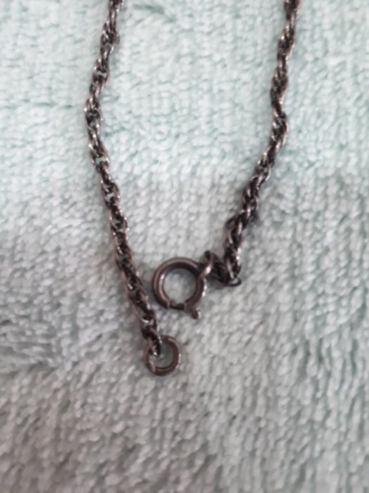 Продам ожерелье.Цепочка из чёрного серебра и чёрным жемчугом