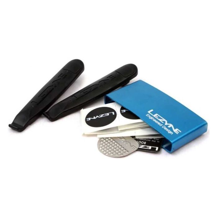 Комплект за ремонт на вело гуми Lever Kit (лепенки, щанги, кутия)