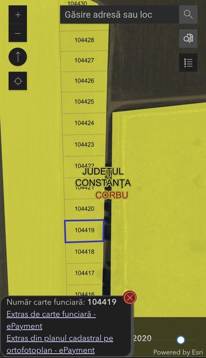 Teren de vanzare - Corbu - prima linie la mare - plata in rate