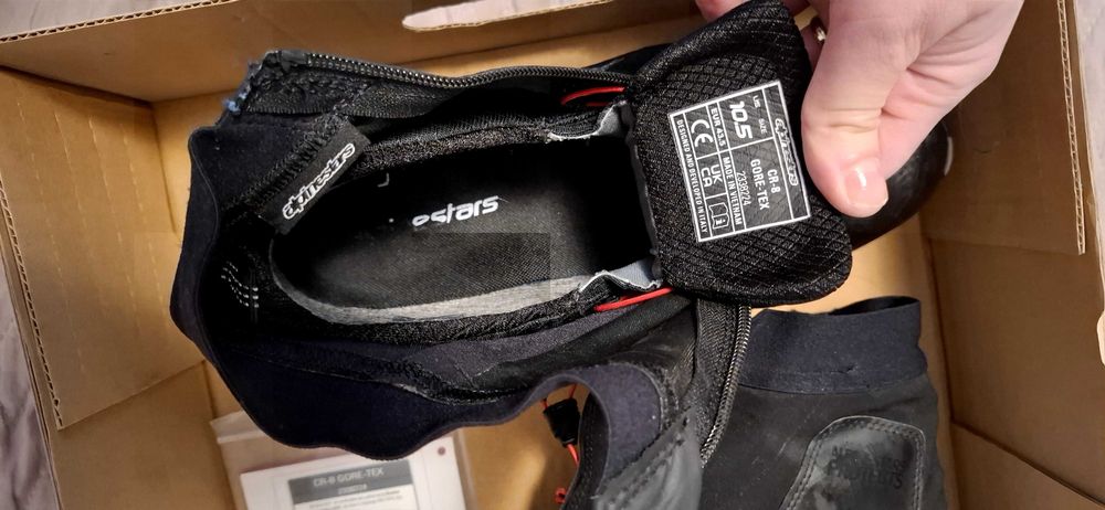 Ghete motociclist Alpinestars CR-8 Gore-Tex