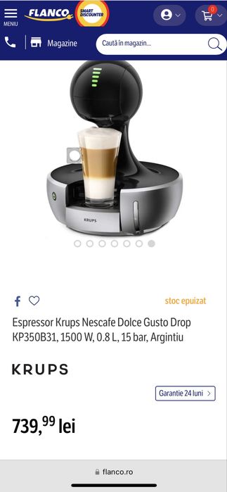 Espressor Krups Nescafe Dolce Gusto Drop KP350B