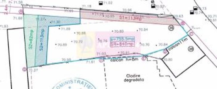 Teren Ultracentral Piata Unirii, regim inaltime 13m+1retras