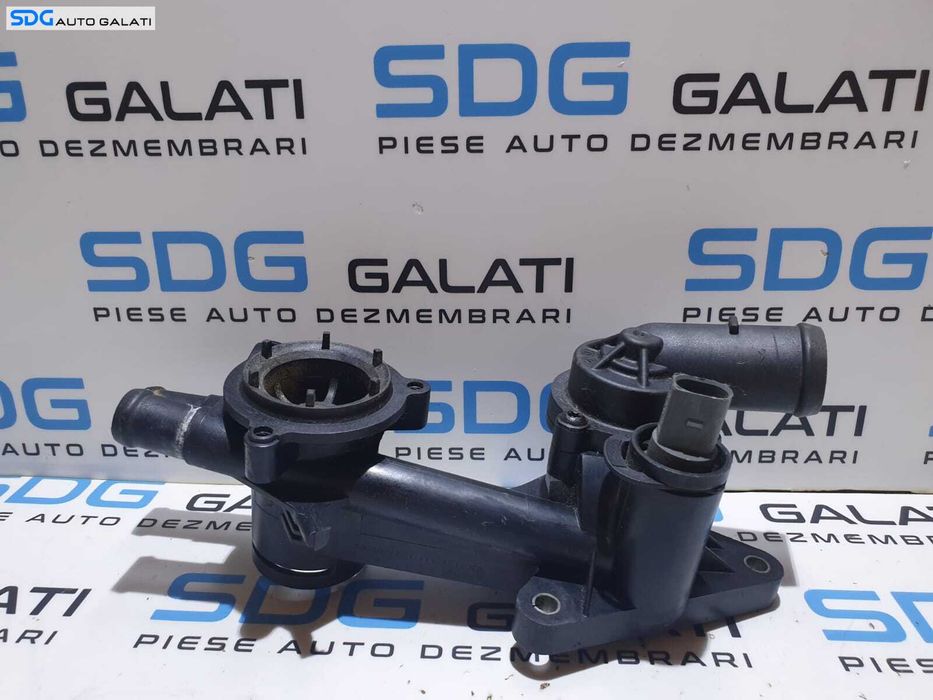 Corp Carcasa Termostat Racire cu Senzor Temperatura Apa Volkswagen Touran 1.4 TSI BMY BLG CAVC CAVB 2003 - 2010 Cod 03C121111P 03C121118D [LR3585]