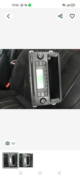 Магнитофон штатный Шкода рапид