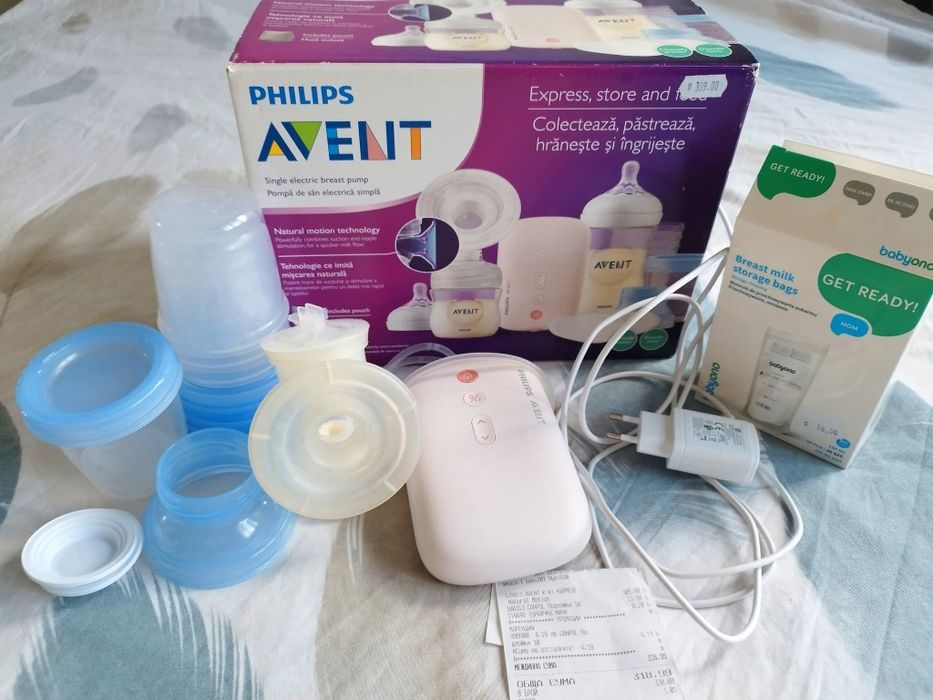 Philips Avent + пликове за кърма
