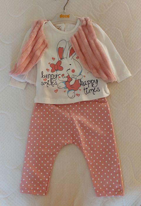 Сет блуза, панталон и елек 68 см.