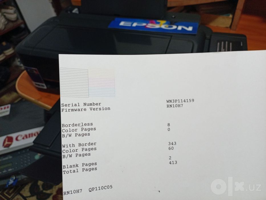 Epson L 132 rangli juda tezkor yangi printer Ishizga tayyor dyuzi 100%