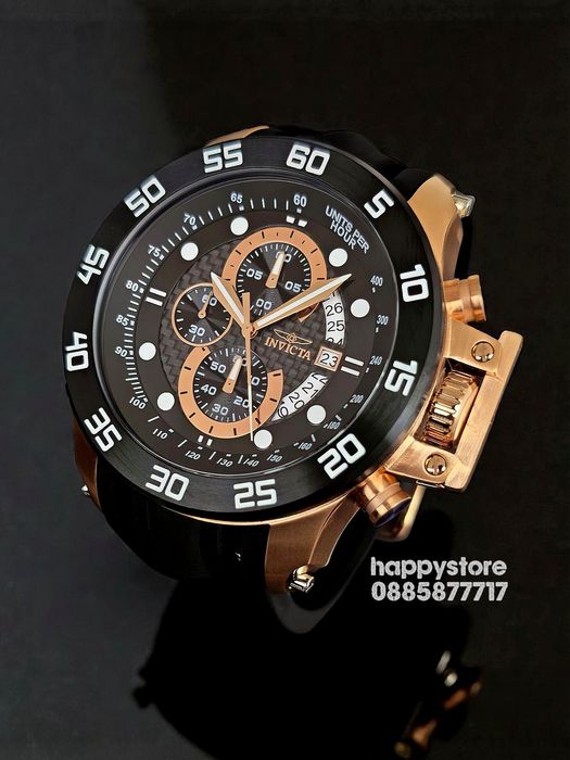 INVICTA I-Force black gold 51 mm, Инвикта нов ръчен часовник