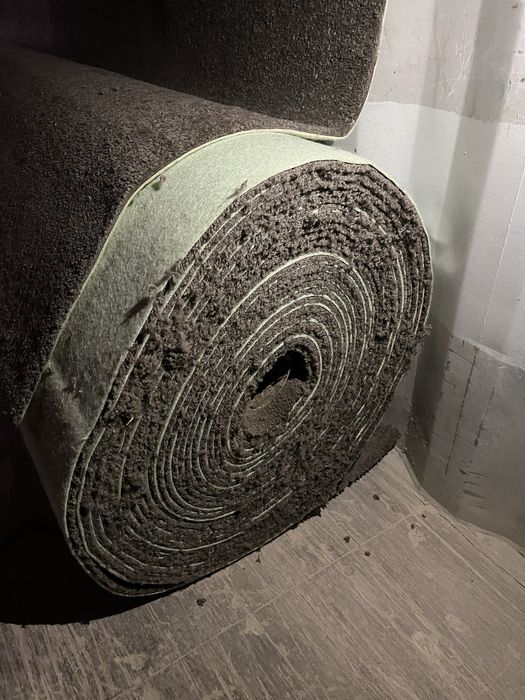 Ковролин однотонный Турция  светлый и коричневый ширина 3 и 4 метра