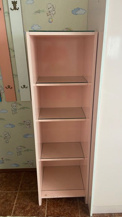 Мебели за детска стая- розови - легла, гардероб, нощни шкафчета, бюро