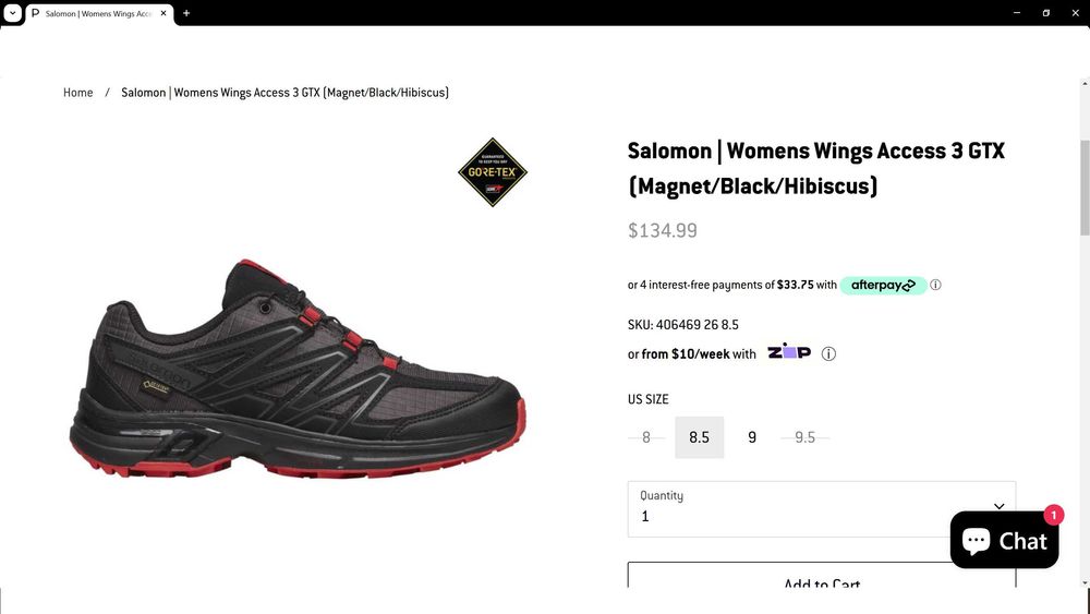 SALOMON Wings Access 3 GTX GORE-TEX размер EUR 38 2/3 / UK 5,5 дамски маратонки - 923