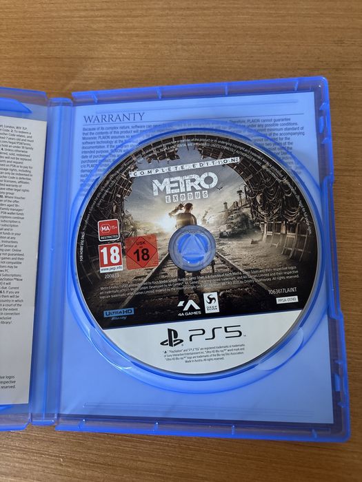 Продам Metro exodus на пс5