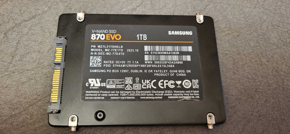 amsung SSD 1TB 870Evo fuctional