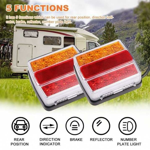 2бр Магнитни Стопове с кабел и букса 7 пина ремарке колесар каравана