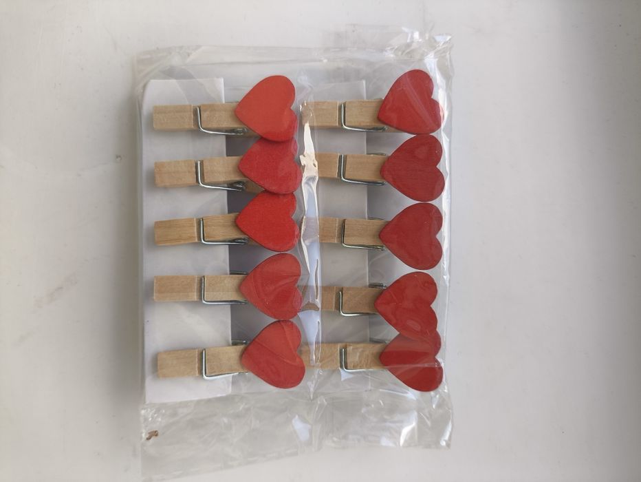 Декоративные прищепки с сердечками