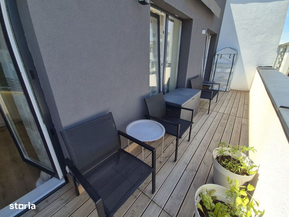 Apartament modern/ 2camere/ bloc nou/ balcon 12mp/ zona Terra