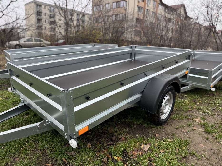 Remorcă nouă 750 kg, 250x125 cm, pret promoțional! Posibilitate RATE!!