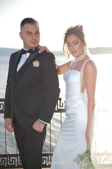 Булчинска рокля с перли