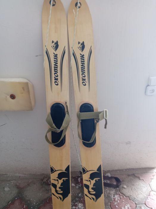 Лыжи дереваянные для охоты. Длина 150