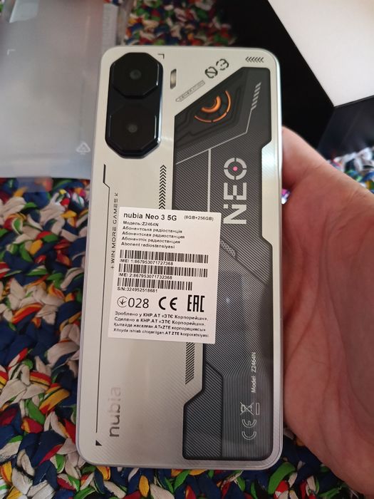 Продам срочно nubia Neo 3 5G