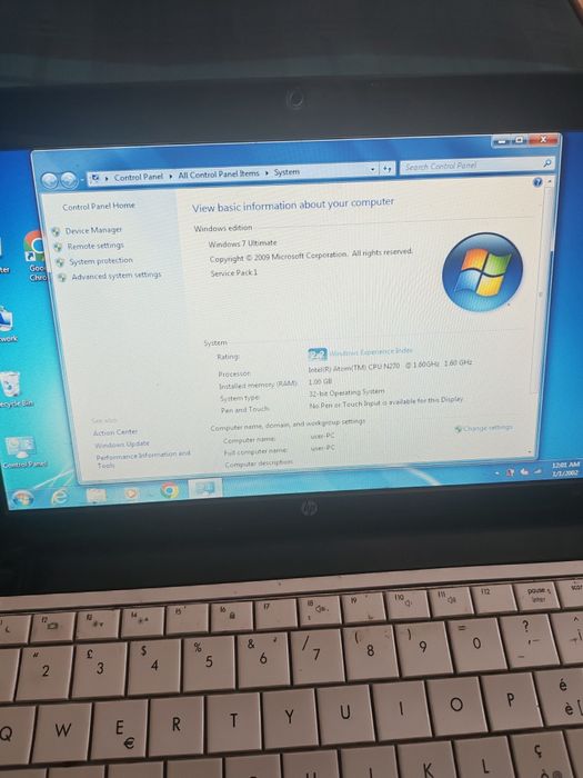 Vând laptop HP mini