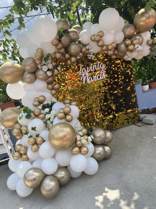 Cort evenimente, mese festive ,scaune,vesela, ventilatoare