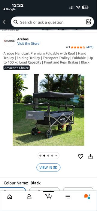 Carut portabil pentru copiii