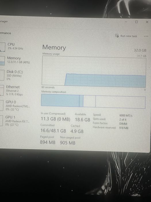 32gb ram ddr5 cl36 6000mhz