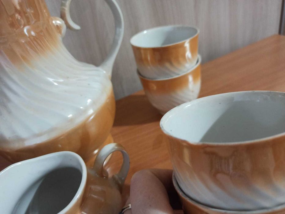 Продам кофейный перламутровый сервиз