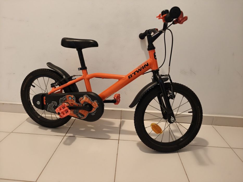 Bicicletă copii 4-6 ani BTwin 16" 500 Robot