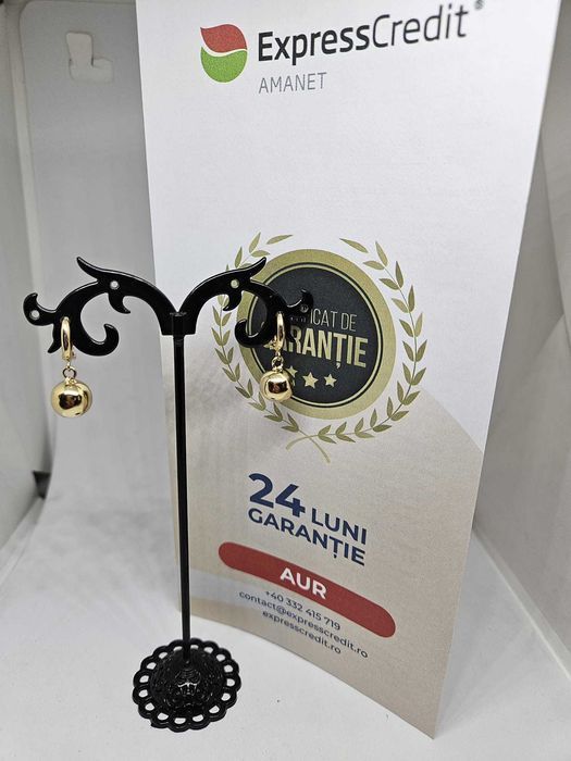 Cercei aur 14K 3.51gr ( Ag1 Alexandru b50876.3 )*Garantie 2 ani