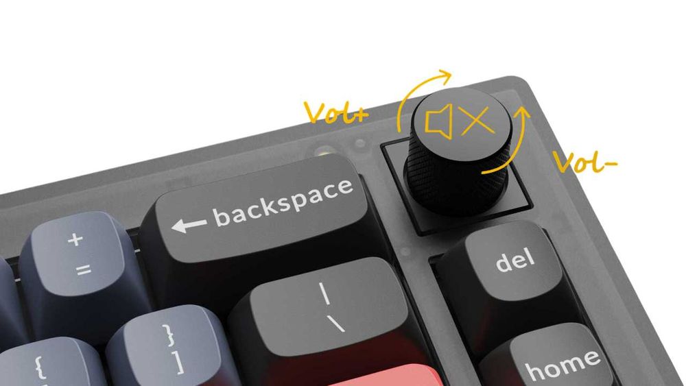 }Клавиатура Keychron V2 68 Key QMK Keychron K PRO Red Frosted/Carbon
