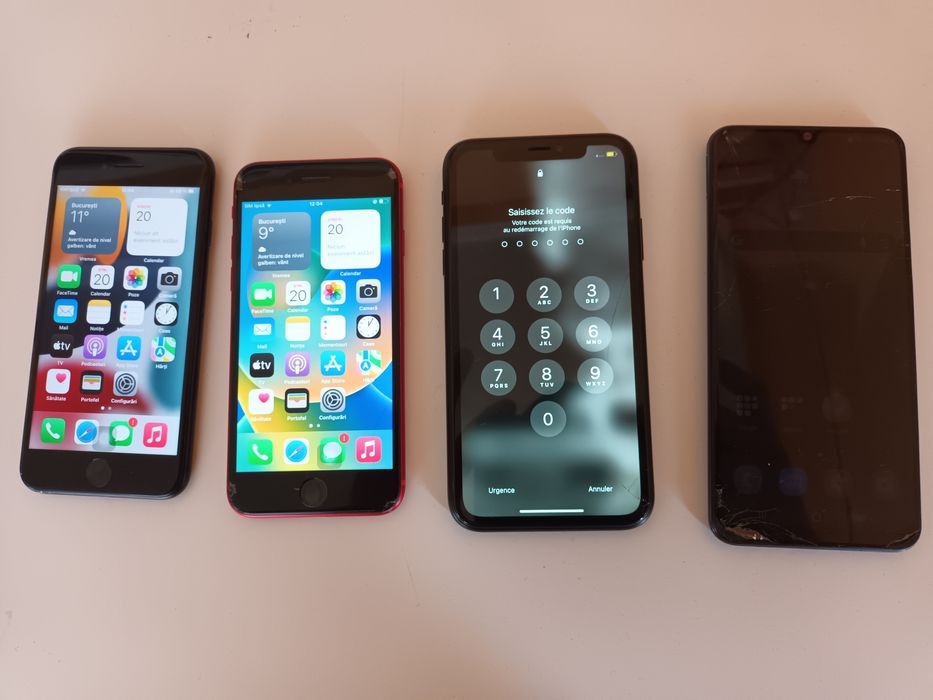 Telefoane Samsung și iPhone