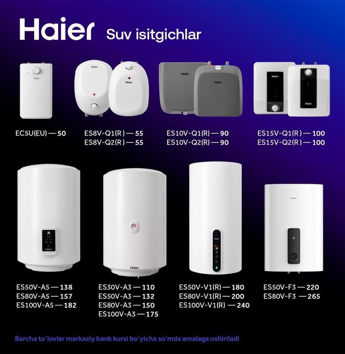 Электрический водонагревательBeston 80 литр