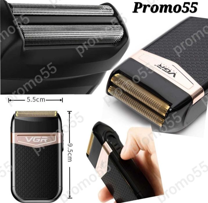 Безжичен Електрически Шейвър Водоустойчива Самобръсначка VGR V-331