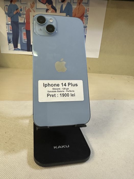 Iphone 14 plus / 128 gb / Garantie / folie sticla cadou