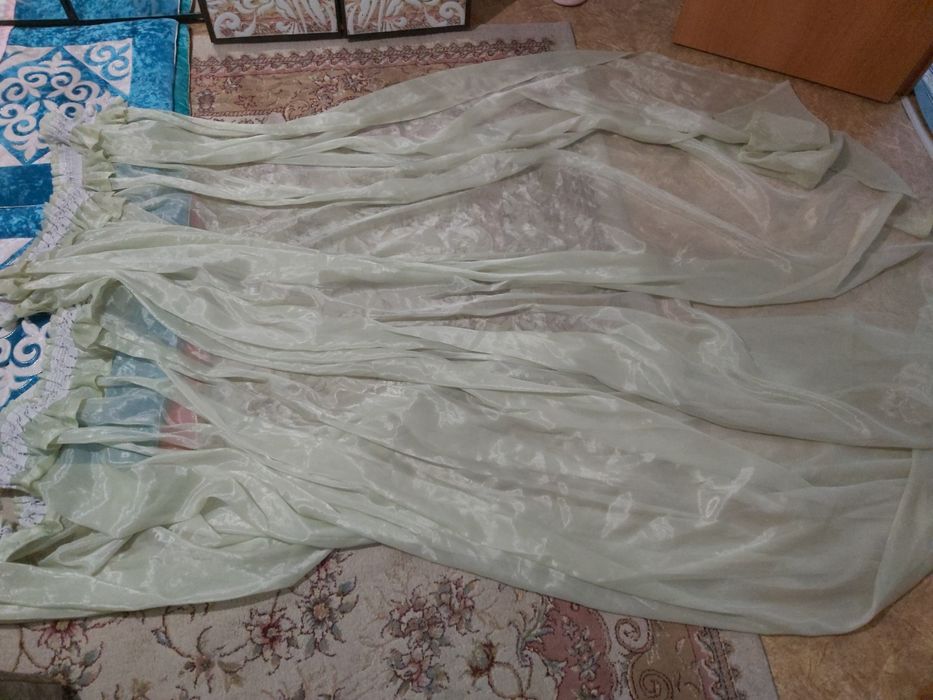 Штор зеленый (3×4)