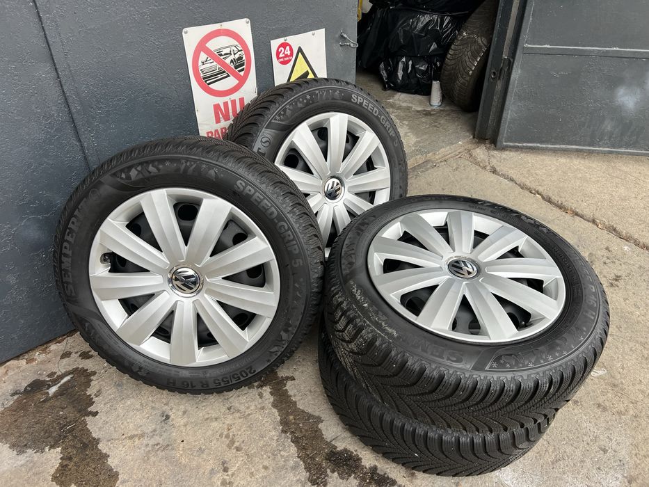 Set roti vw golf / passat pe 16 -iarna - 2023 -8 mm semperit ‼️