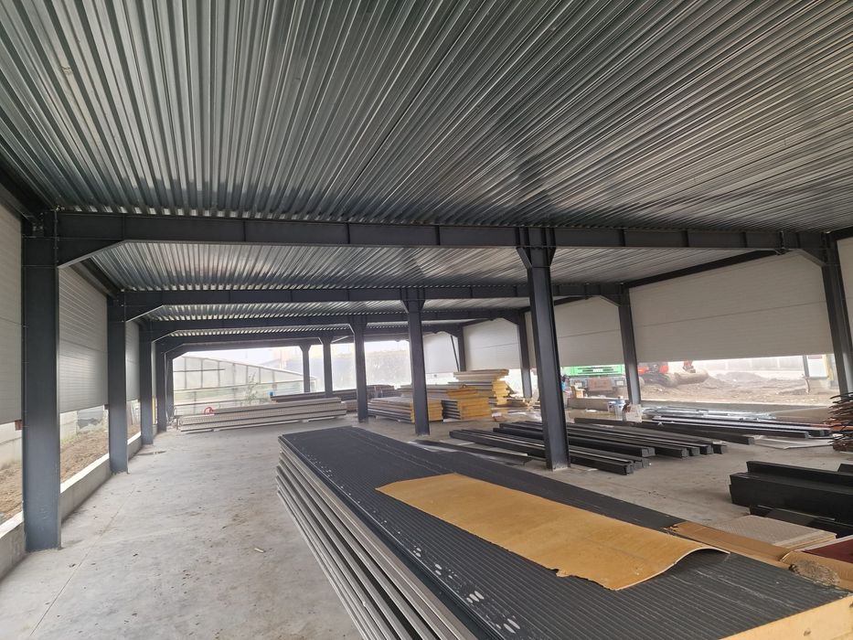 Vând hala metalică lucrăm fără avans asigurăm și montaj