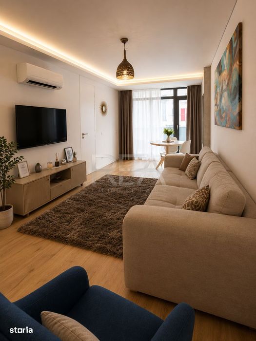 2 camere Floreasca decomandat, centrala, an 2018, 53 mp