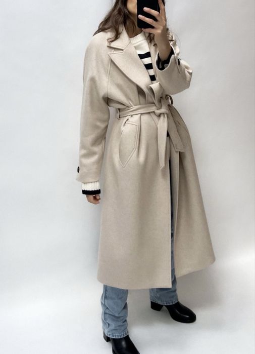 Шерстяное пальто- трансформер Зара