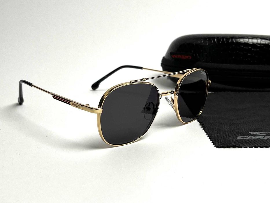 Слънчеви очила Carrera Gold Black UV400 CE Унисекс дизайн Метални стилни