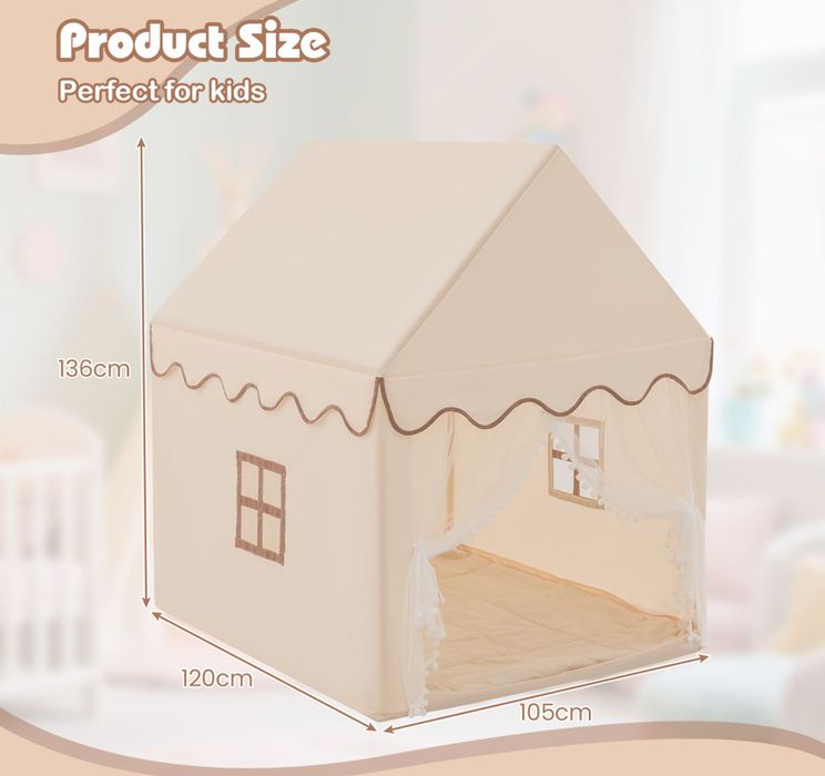 Детска игрална палатка тип къщичка COSTWAY