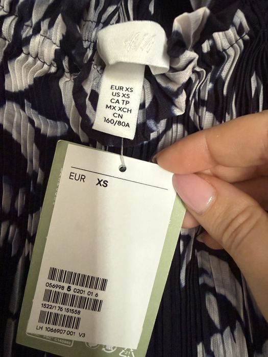 Плисиран топ H&M