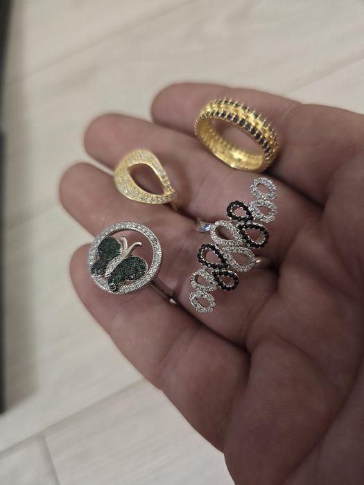 Inele din argint aurit