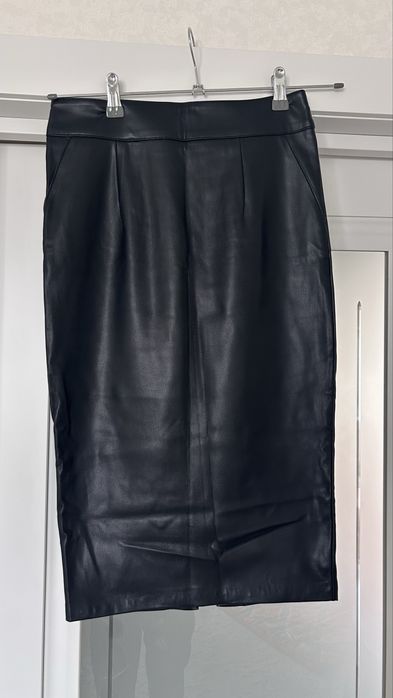 Юбка брюки кожаные